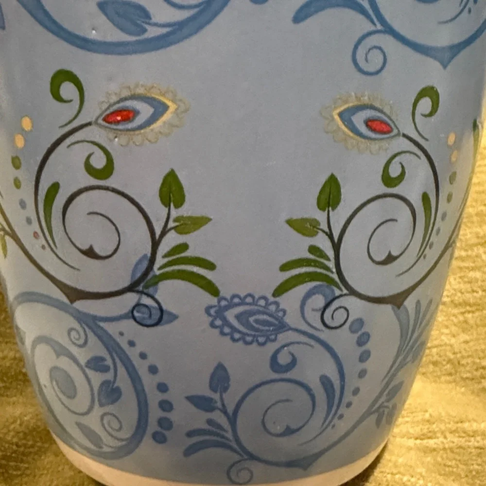 Debra Valencia Blue Harbor Oversized Coffee Mug with Owls